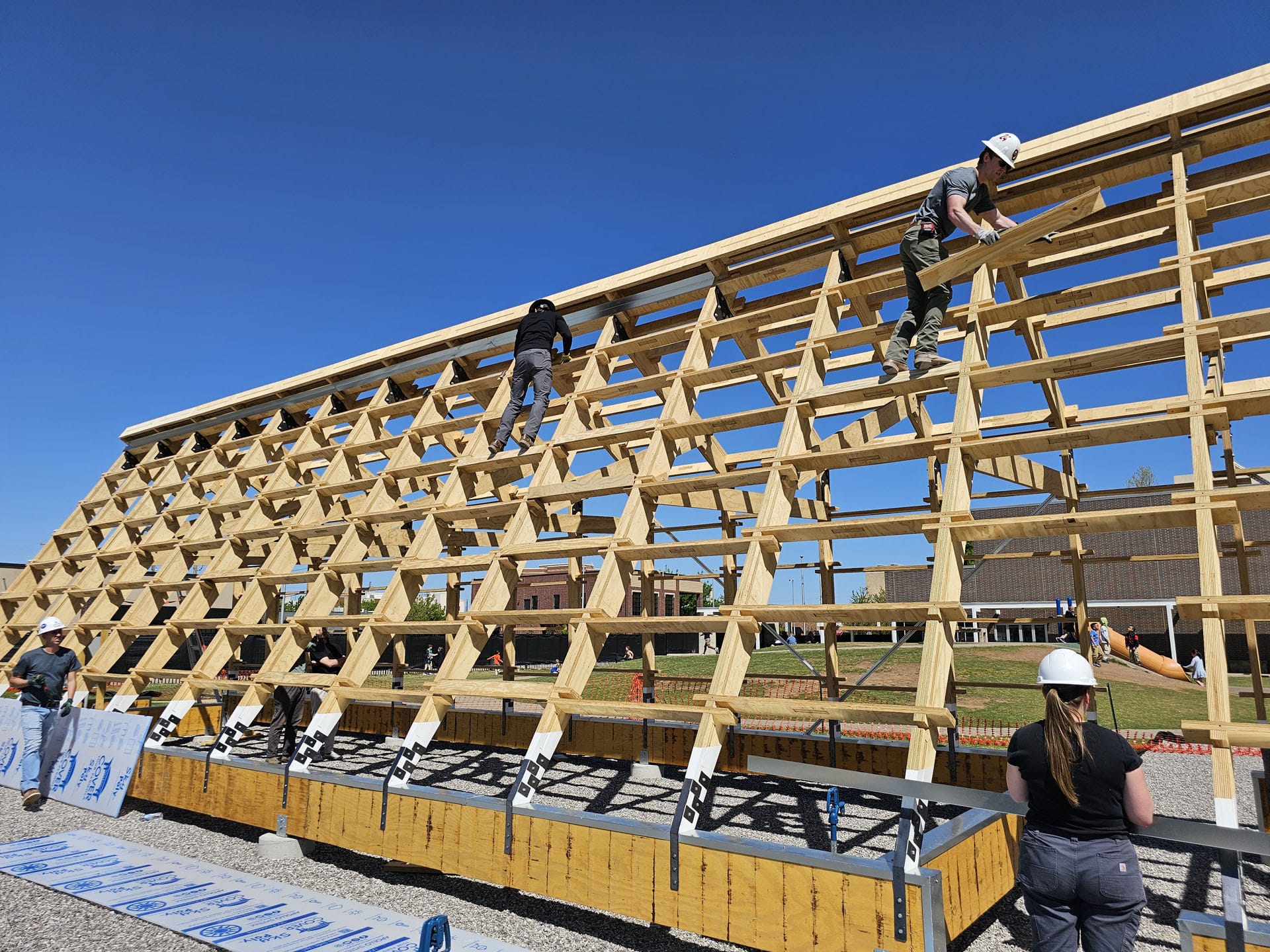 Going Vertical : Erecting Laminated Structural System - American School ...